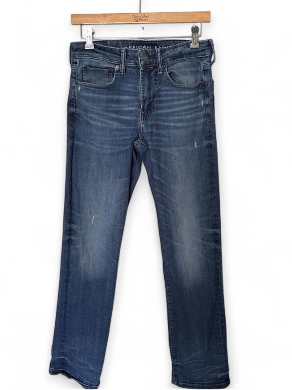 American Eagle Outfitters Men’s Dark Blue stretch Straight leg Jeans 28x30